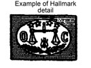 Example of hallmark detail